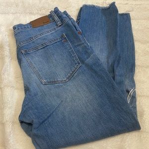 Madewell Highrise slim crop boy jean